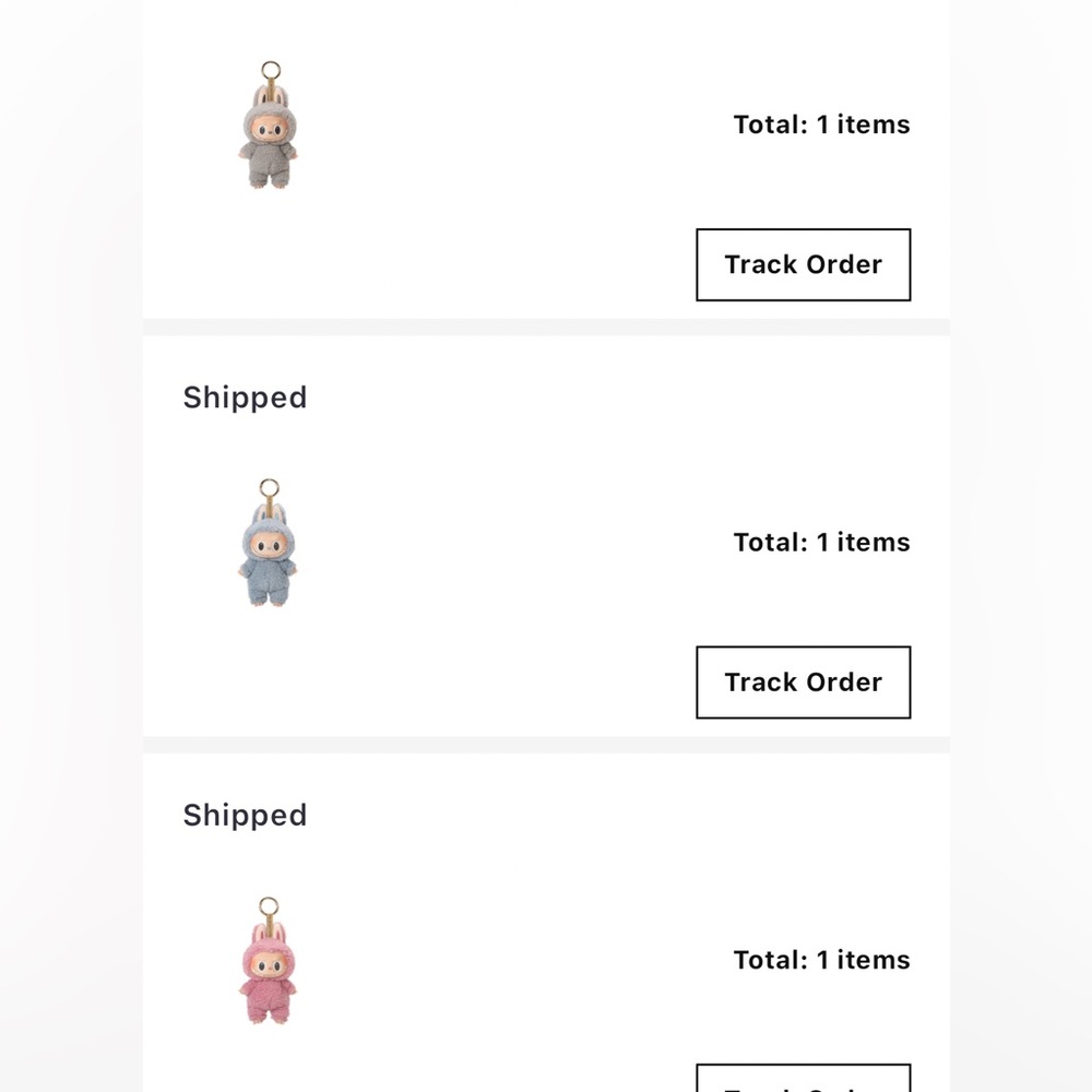Pre order labubu straight from pop mart